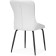 Lado Metal/Ecokozha, black/white 47x51x90 cm stool.