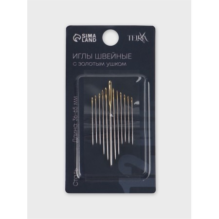 Sewing needles, for tapestry, set 12 pcs., D = 0.7/0.8/0.9/1.4, 3.6-9 cm-3