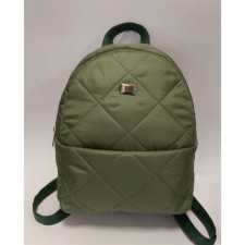 Nino backpack green quilted fabric