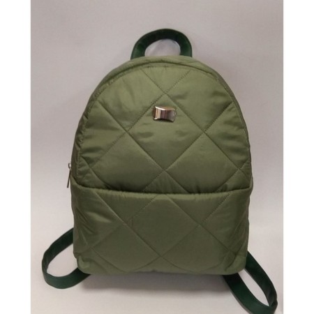 Nino backpack green quilted fabric