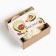 Gift set of Ethel "Avocado" towel 30x60 cm and accessories