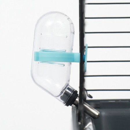 Drill for rodents with a metal nose, 60 ml, transparent with blue mount-3