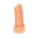 Kokos nozzle is realistic with additional stimulation, TPE, bodily, 12 cm