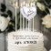 Candle in the cake "Air Ball. Heart", 5.5 cm. Silver