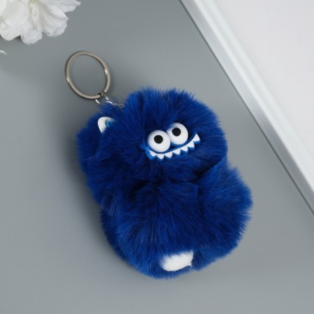 Fluffy on the ring "Monster Zubastik" Blue 10x8x8 cm-2