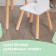 Children's set "White Ears", table + chair