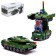 The Tank robot is transformed, light and sound effects, it works from batteries