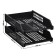 A set of boots for paper horizontal Strong 2 pieces, on metal rods, black