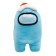 Plush toy Among us, with scrambled eggs, 30 cm, turquoise