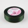 A satin ribbon "Golden threads", 25 mm × 23 ± 1 m, green color No. 049