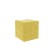 Puff Rubik 2, 430 x 430 x 430, amber (velor)