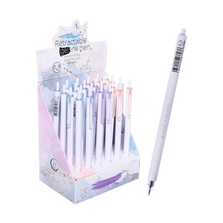 Pen "Primavera" gel, 0.18 mm, black, 3 types