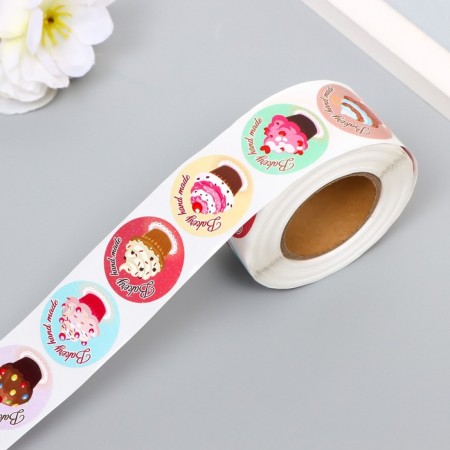 Stick Paper "Home baking" d = 2.5 cm 500 pcs in a rolon 3x6x6 cm-4