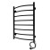 Electric towel "Sanprise" Classic P8, 500x800 mm, universal, black