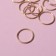 Hair piercing "Rings", D = 1.4 cm, 10 pcs, Golden color