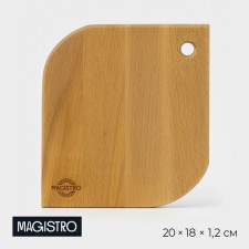 Доска разделочная Mаgistrо «Капля», 20×18×1,2 см, дуб