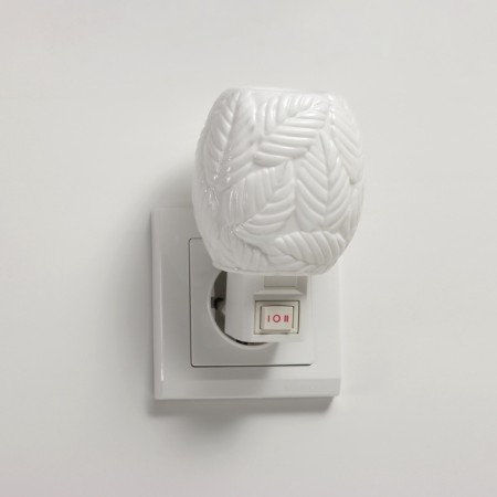 Lamp "Leaves" 1x7W E11 white 8x8x12cm-4