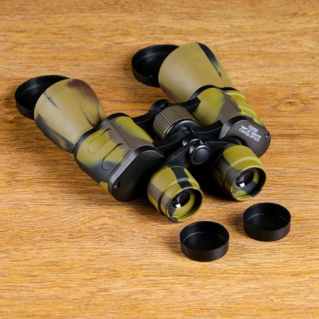 Binoculars 10x50, "sniper", khaki color, green lenses-2