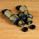 Binoculars 10x50, "sniper", khaki color, green lenses