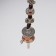 Suspension Metal "Prayer Wheel Nine Bagua palaces" bronze 3x2.5x20 cm