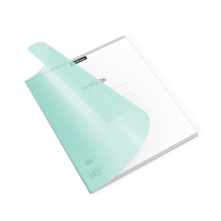 Notebook 96 sheets Erichkrause Coverpro Pastel Classic, Plastic Cover, OFSET BOLK, 100%White, Mint-6
