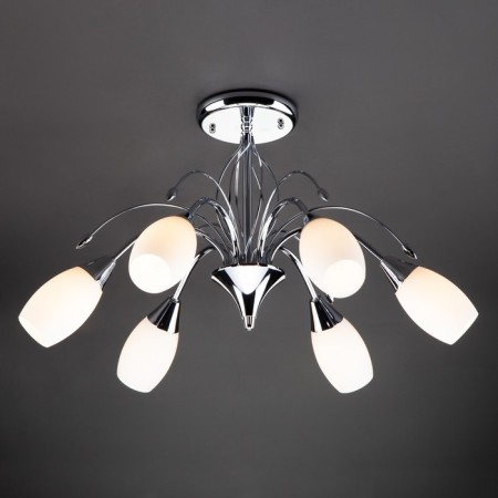 Ceiling chandelier with Ginevra, 40W, E14, 60x60x37 cm-2