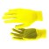 Gloves of nylon garden, knitting class 13, with PVC dots, size 9, yellow