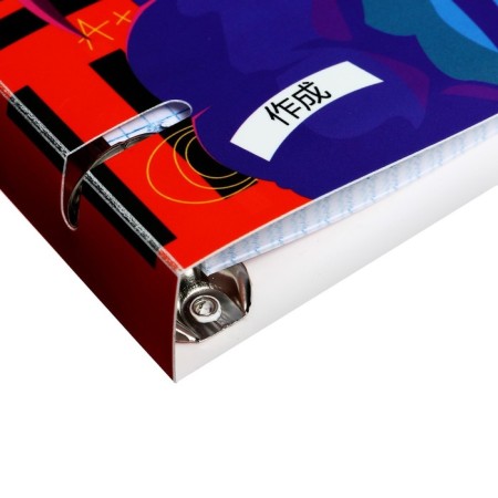 A notebook on the rings of the A5 160 sheets in the Calligrata “AnimeArt-2” cage, plastic cover, offset block-4