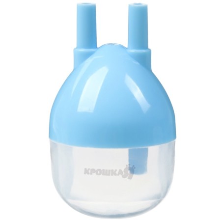 Child care set, 3 subjects: aspirator, ruff, tweezers, blue color-7