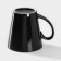 Mug ceramic shares Coffee Break, 370 ml, black color