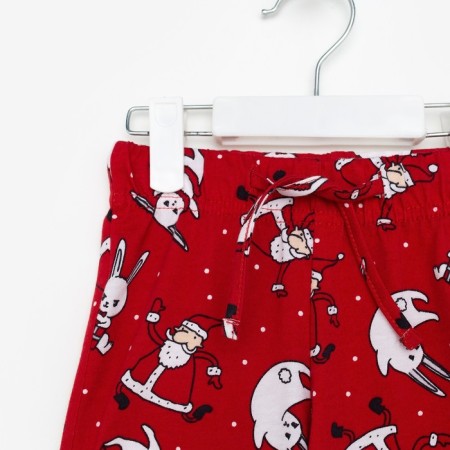 Пижама для девочки новогодняя KAFTAN "Bunny Family", размер 32 (110-116)-8