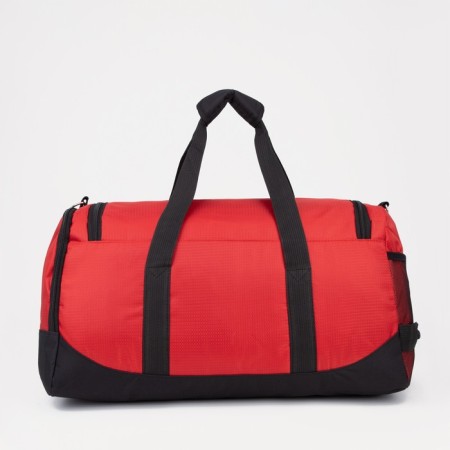 Sports bag with lightning, 3 outer pockets, red color-1