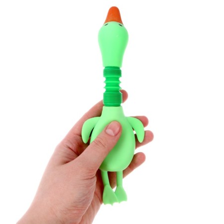 Developing toy "Duck", squeaks, Mix colors-3