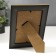 Photo frame plastic 10x15 cm "Line-diagonal on chocolate, double gold frame" 19.8x14.8 cm 53759