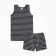 Kit (T-shirt, boxers) for a boy, gray color, height 122-128 cm