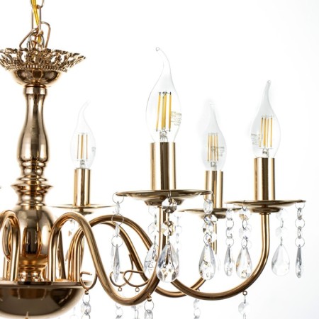 Maldiva chandelier 8he14 40w gold 62x62x32-82cm Bayerlux-5