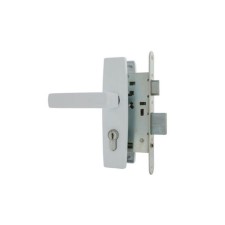 Замок врезной Димитровград "Зенит" ЗВ4-3.04, м/о 55 мм, с/руч, белый