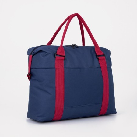Road bag with lightning, external pocket, blue color