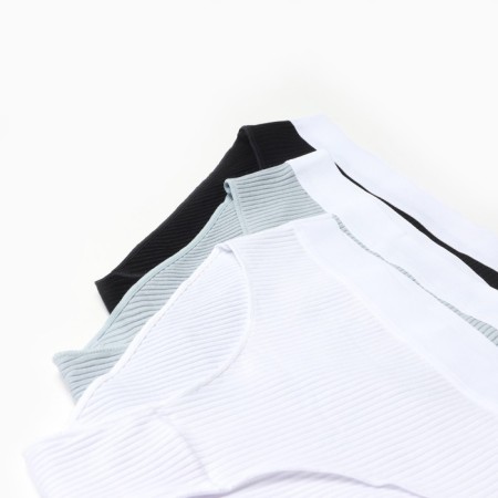 Set of panties of slips minku rubber size 40-42 (white, beige, black) 3 pcs-8