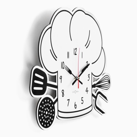 Watch wall kitchen "cap", discrete move, 27 x 37 cm-1