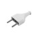 Vilka straight, 10a, without salary, 220 V, white, retail packaging