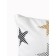 A set of pillowcases, size 40x60 cm, print, patchwork stars, white color - 2 pcs.
