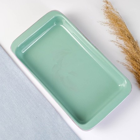 Borisovskaya baking capacity rectangular average, lavender, 1.5l / 18.5x32.5x5cm-2