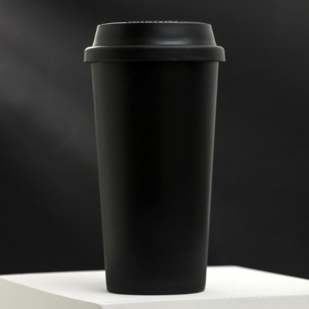 A glass with a lid "Coffee", 450 ml, retains heat 1 hour-2