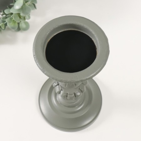 Summary of the tree for 1 candle "Versailles" dark gray 12.5x12.5x22.8 cm-1
