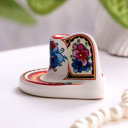 Candlestick, on a saucer, small-2