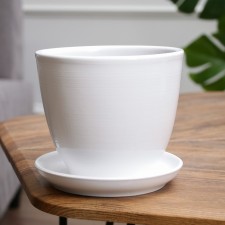 Pot floral white, 1 liter