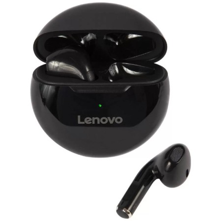 Wireless headphones Lenovo HT38, TWS, inserts, microphone, BT 5.0, 250 mAh, black