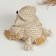 The figure "owl lies" beige, 6x7x5cm