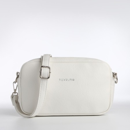 Women's bag over the shoulder Textura, small size, white color